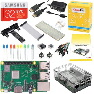 CanaKit Raspberry Pi 3 B+ (B Plus) Ultimate Starter Kit (32 GB Edition, Clear Case)