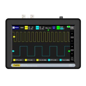 Tablet Oscilloscope,Digital Touch Screen Storage Oscilloscope Kit,with 2 Channel 100Mhz Bandwidth 7 inch Screen,Multi Functional Ultra Thin Portable USB Oscilloscope
