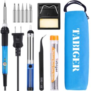 TABIGER Soldering Iron Kit Electronics 60W Adjustable