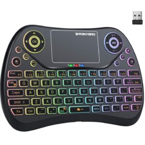 PONYBRO Backlit Mini Wireless Keyboard