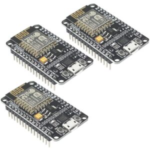 JacobsParts 3-Pack ESP8266 NodeMCU LUA CP2102 ESP-12E Internet WiFi Development Board Open Source Serial Wireless Module