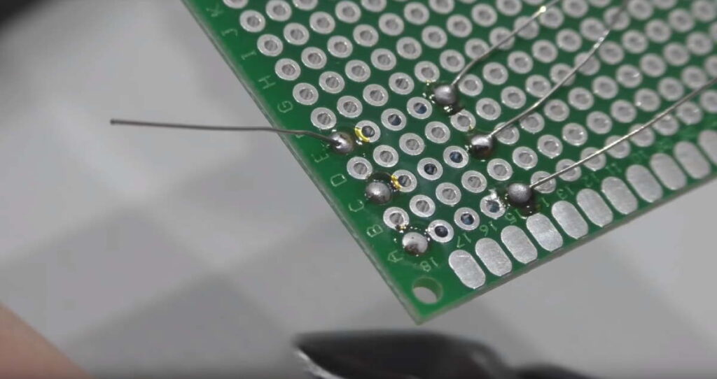 solder on circuit